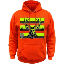 THE STAG HOODIE - YELLOW & ORANGE LARGE